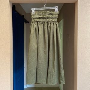 Ghospell Midi Skirt - S - Green